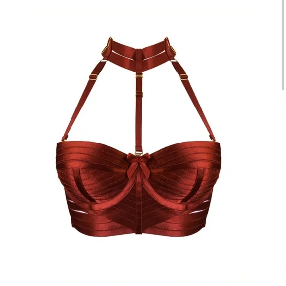 NWT Bordelle Minerva 3 piece Set in Burnt Red size S - Picture 9 of 9